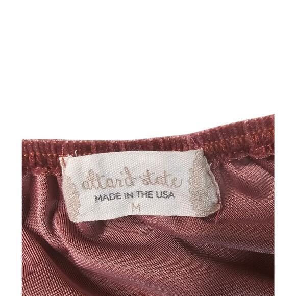 Altar'd State Wine/Pink Cropped Boho Top Size M - Picture 6 of 8